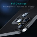 Metallic Camera Cover with Tempered Glass for iPhone 13 / 13 mini Black